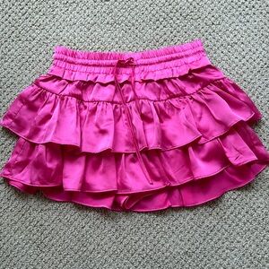 Bright pink Day + Moon flowy skirt
